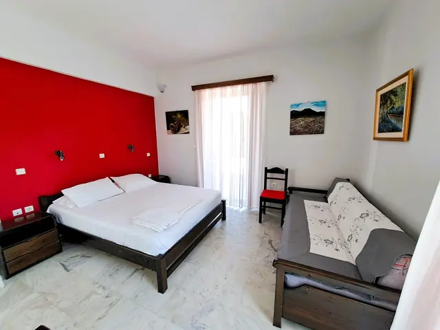 Δωμάτιο με κόκκινο τοίχο
